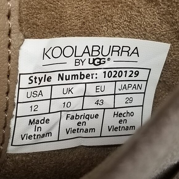 UGG Shoes Womens Size 12 Koolaburra Tan Suede Side Zip Tassel Ankle Booties - Picture 3 of 12